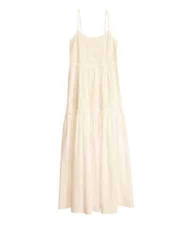 Flowing off white dress