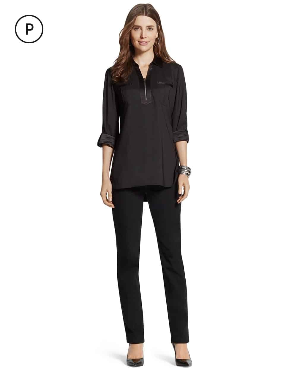 Black denim jeans