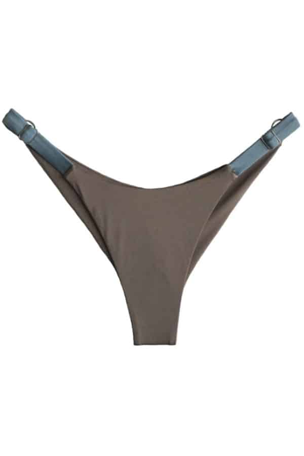 Adjustable cheeky bikini bottom