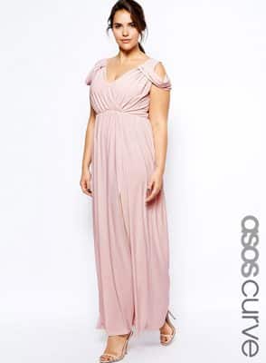 ASOS CURVE Wrap Front Maxi Dress