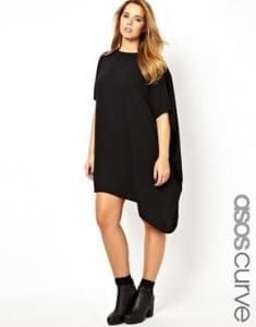 Drapey black dress from ASOS