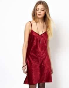 Red vintage style dress
