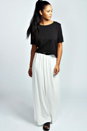 White maxi skirt