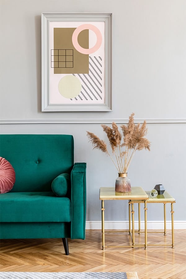 Wall with interesting artwork 
