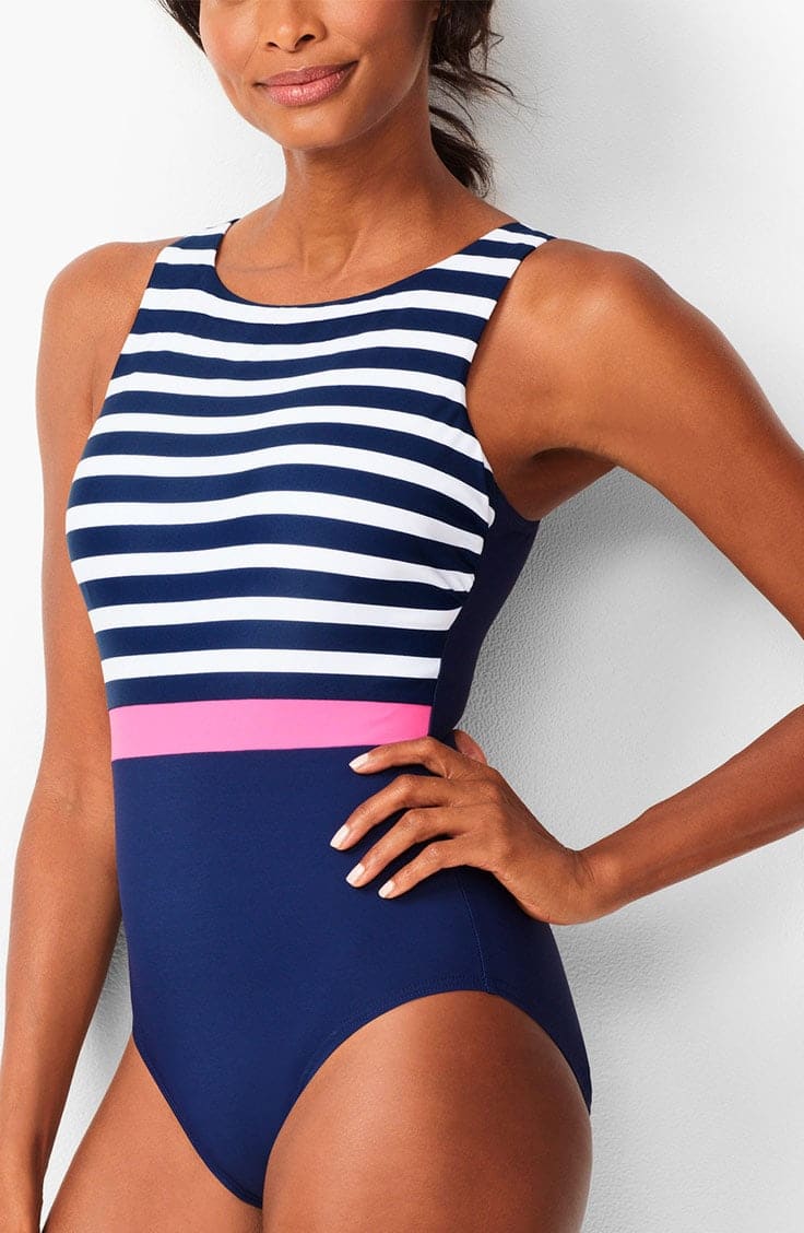 HIgh neck one piece swimsuit from Talbots