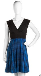 Blue and Black Dress