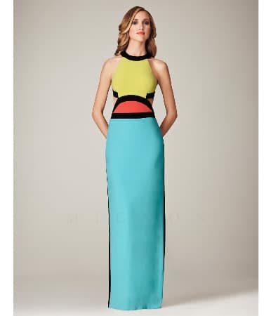 Color blocked dress