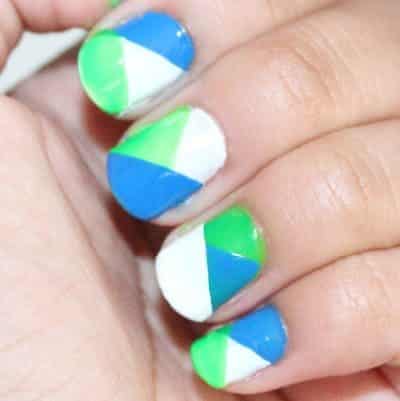 Color Blocked Manicure