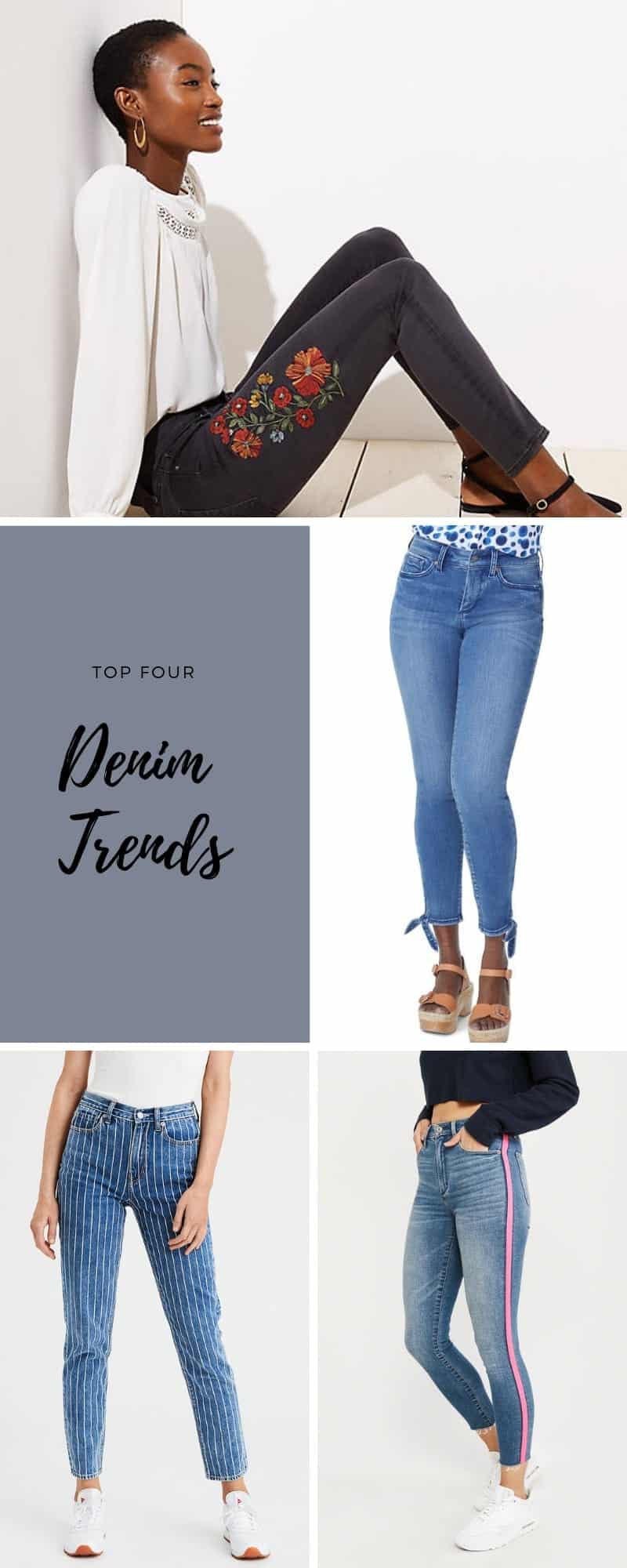 Infographic of denim trends