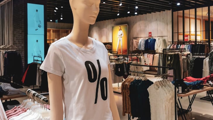 Mannequin inside department store to represent best department stores.