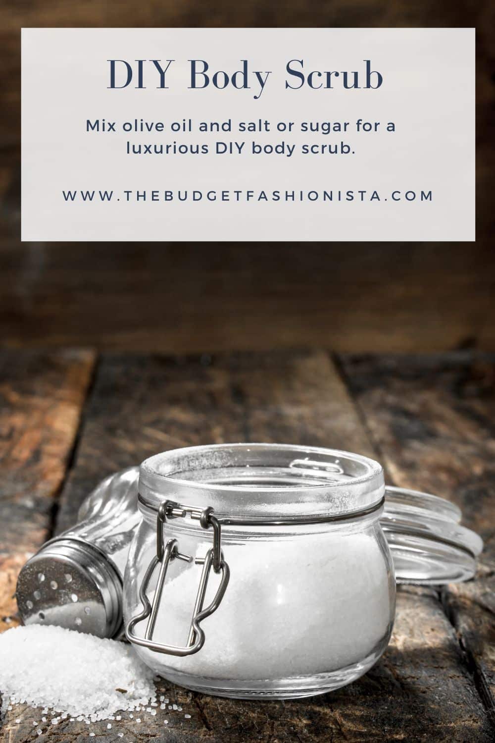 DIY body scrub recipe.