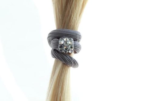Ponytail holder with Swarovski crystals