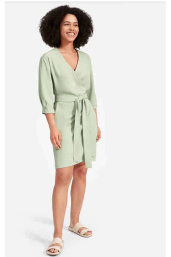 Mini wrap dress from Everlane