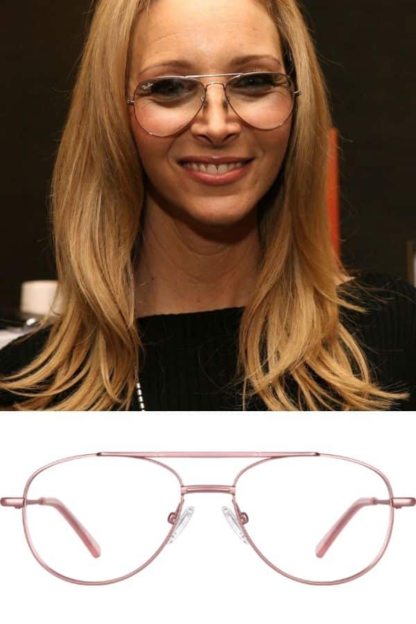 Lisa Kudrow wearing aviator glasses, plus where to get your own dupes on the cheap!  #fakeglasses