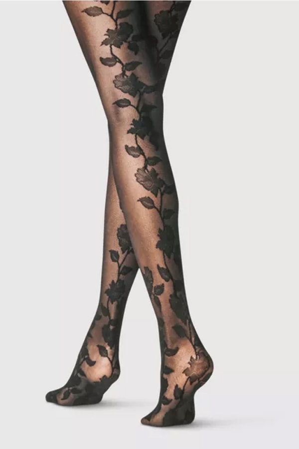Floral tights