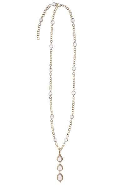 Necklace with tiered pendant 
