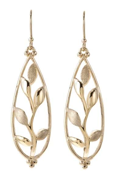 Leaf style earrings
