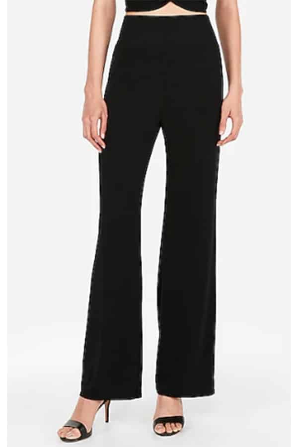 Express high waisted, wide-legged pants 