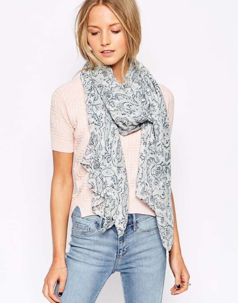 Pieces floral scarf, $15, asos.com