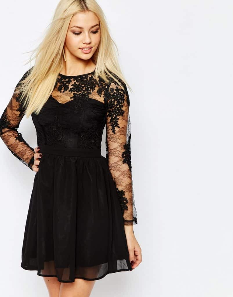 Lace Sleeve Prom Dress, $94, ASOS