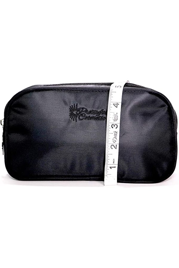 Black insulated makeup bag 