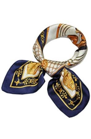 Graphic print neck scarf to wear to work