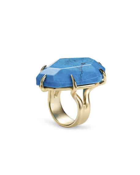Blue stone cocktail ring by Kendra Scott