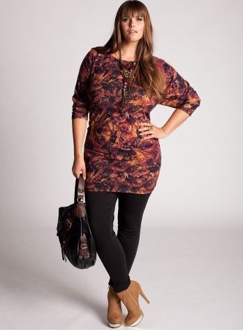 woman wearing plus-size leggings