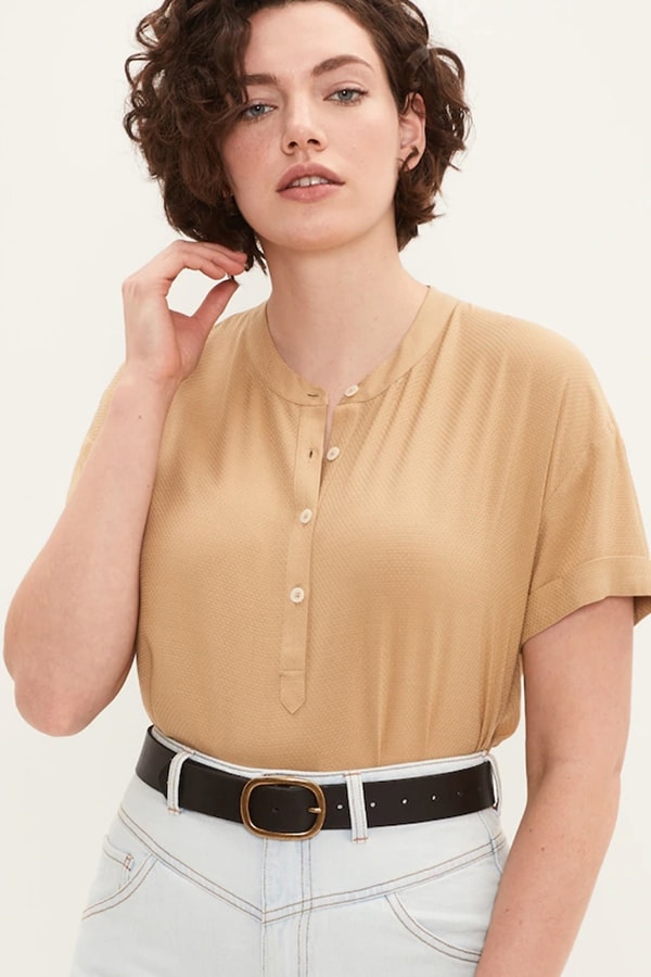 Polished t-shirt for lounging at home
