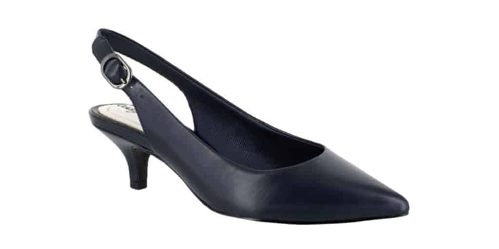 Navy blue slingback