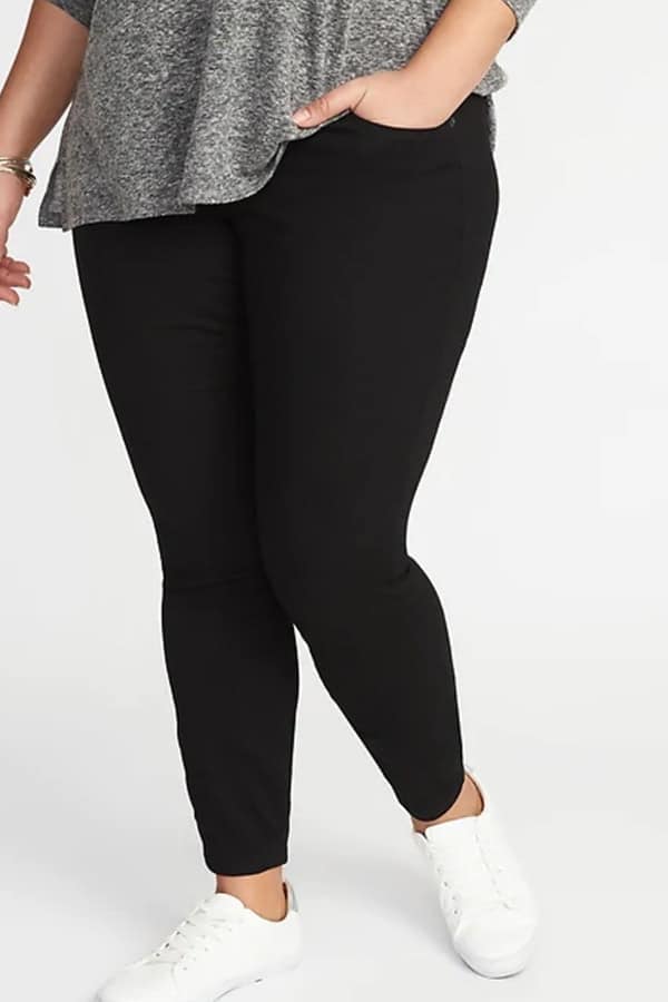 Black plus size leggings from Old Navy