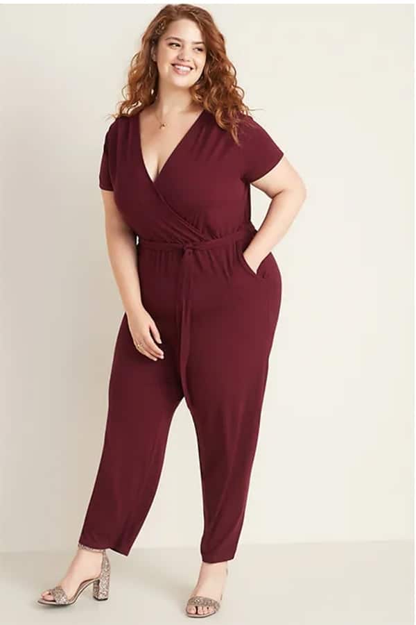 Dark red jump suit from Old Navy women's plus