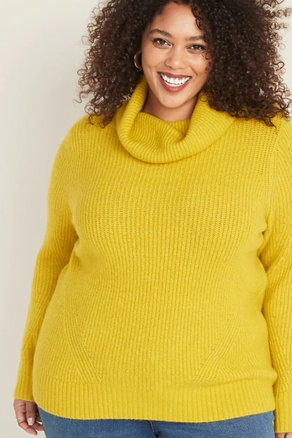 Yellow sweater from Old Navy women's plus