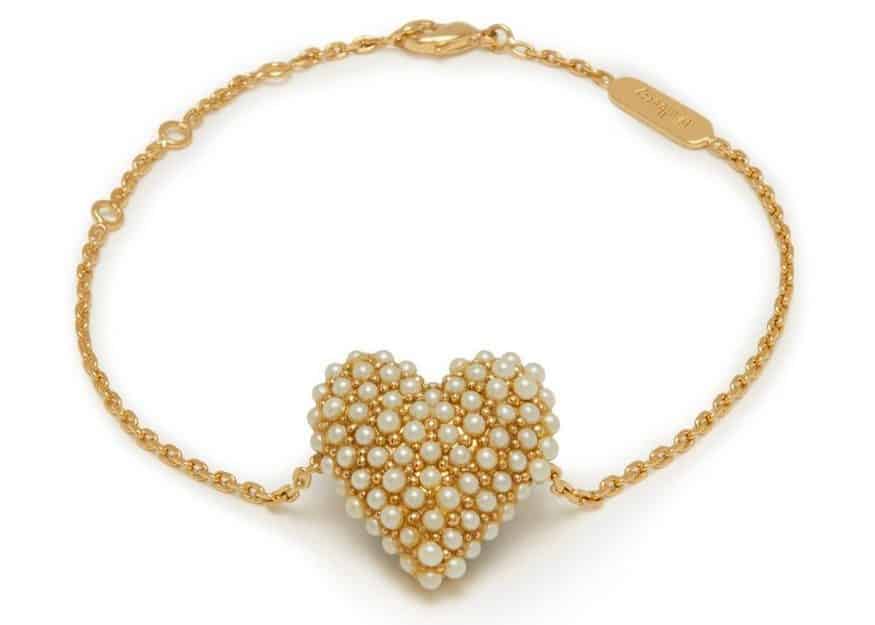 Mulberry heart bracelet