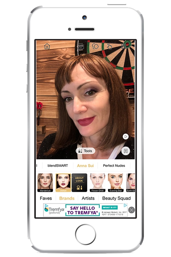 View of Perfect 365 app on iPhone