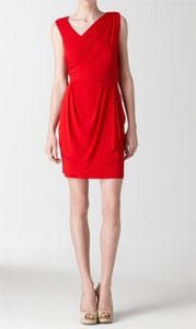 Red Drape Dress