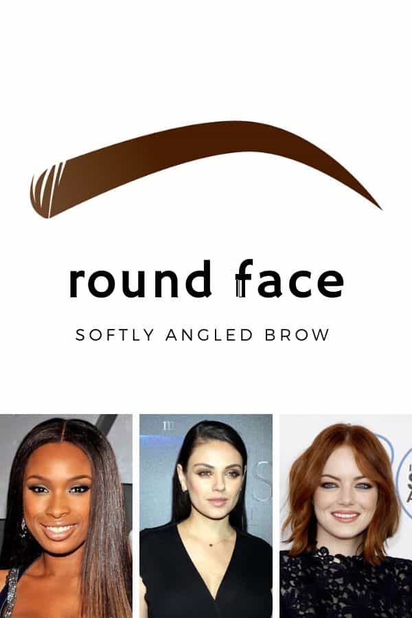 Best eyebrows for round faces