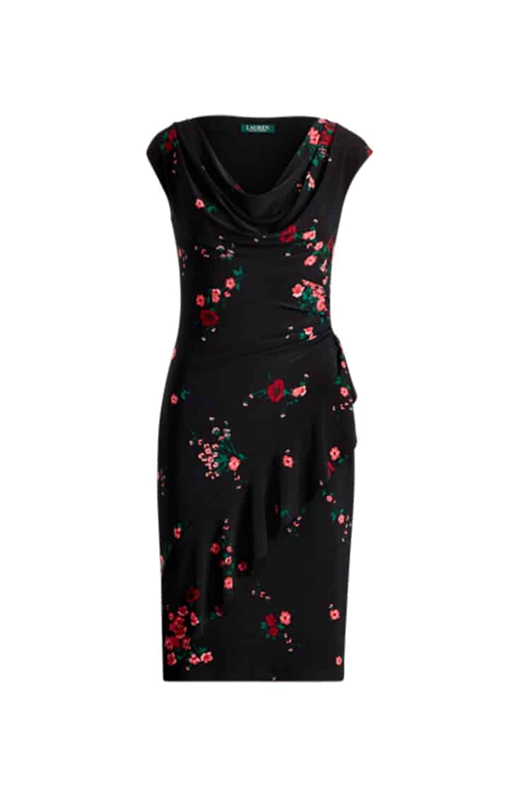 Black floral dress