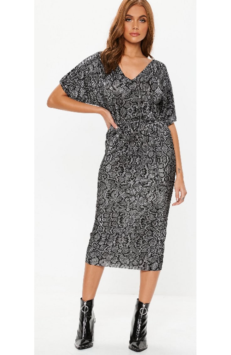 Snake print dress