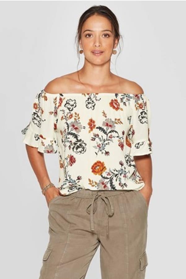 Floral top from Target 