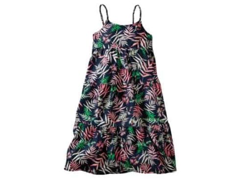 palm print dress for girls