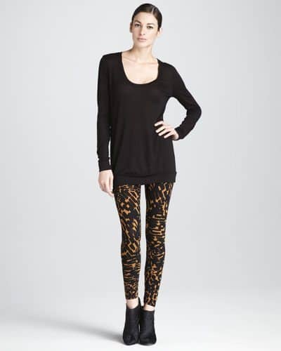 Three Dots Printed Leggings