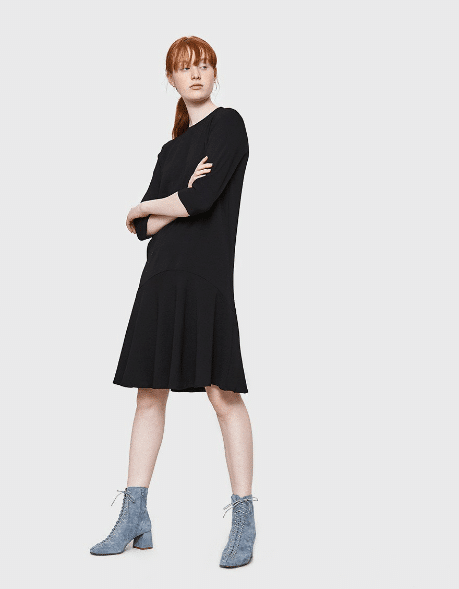 Black shift dress
