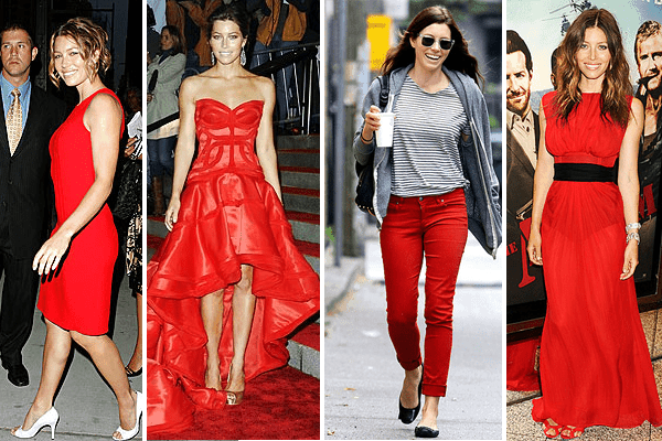 Jessica Biel Red