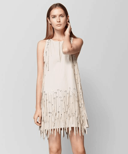 Fringe dress by Bottega Veneta