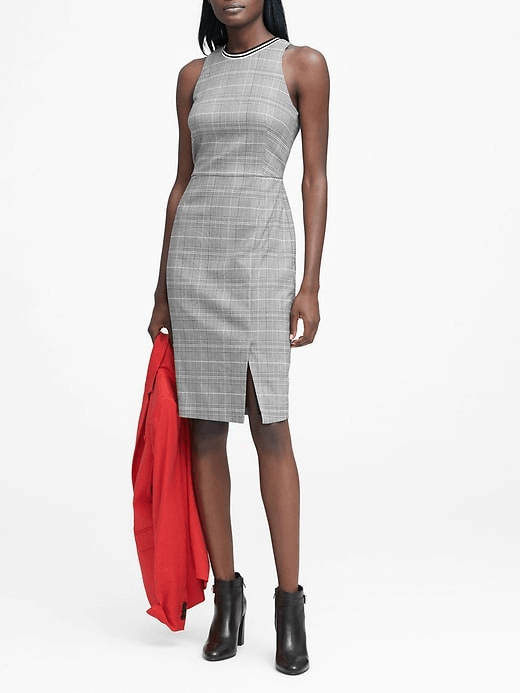 Gray work dress