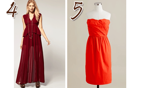 More Red Dresses