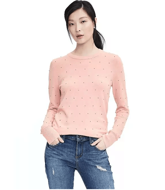 winter clothes for petites - wool blend sweater