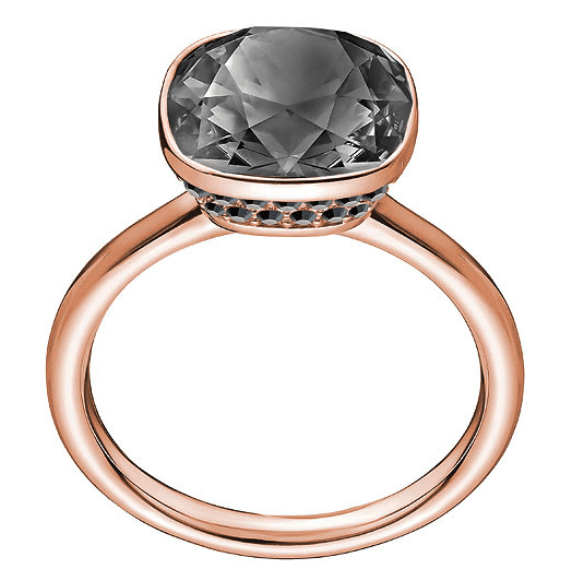 Grey stone cocktail ring by Swarovski