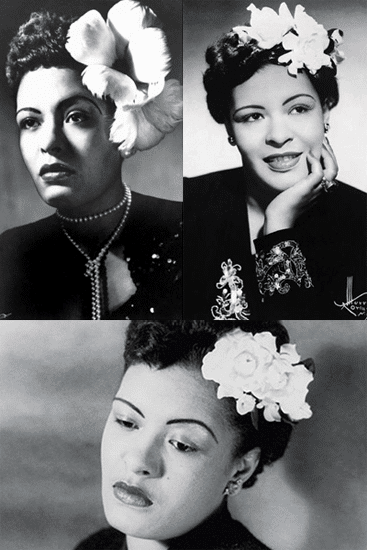 Billie Holiday signature look